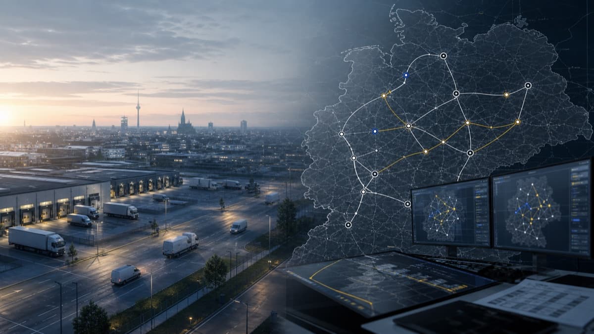 Visualisierung eines strukturierten Transportnetzwerks